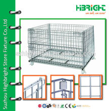 zinc plated mesh foldable security container